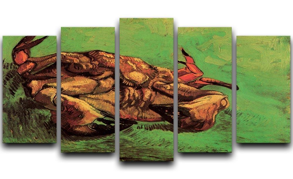 Crab on Its Back by Van Gogh 5 Split Panel Canvas  - Canvas Art Rocks - 1