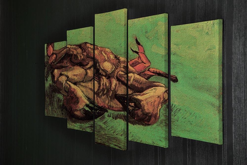 Crab on Its Back by Van Gogh 5 Split Panel Canvas - Canvas Art Rocks - 2