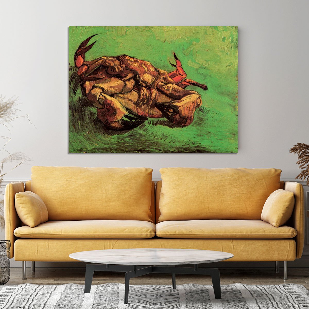 Crab on Its Back by Van Gogh Canvas Print or Poster