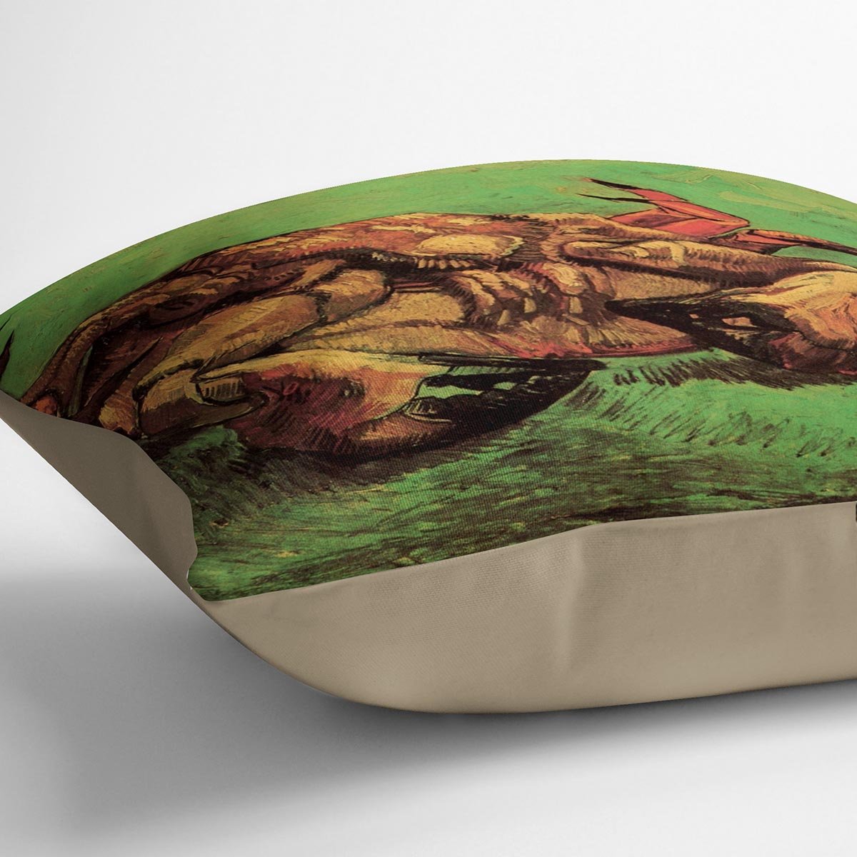Crab on Its Back by Van Gogh Throw Pillow