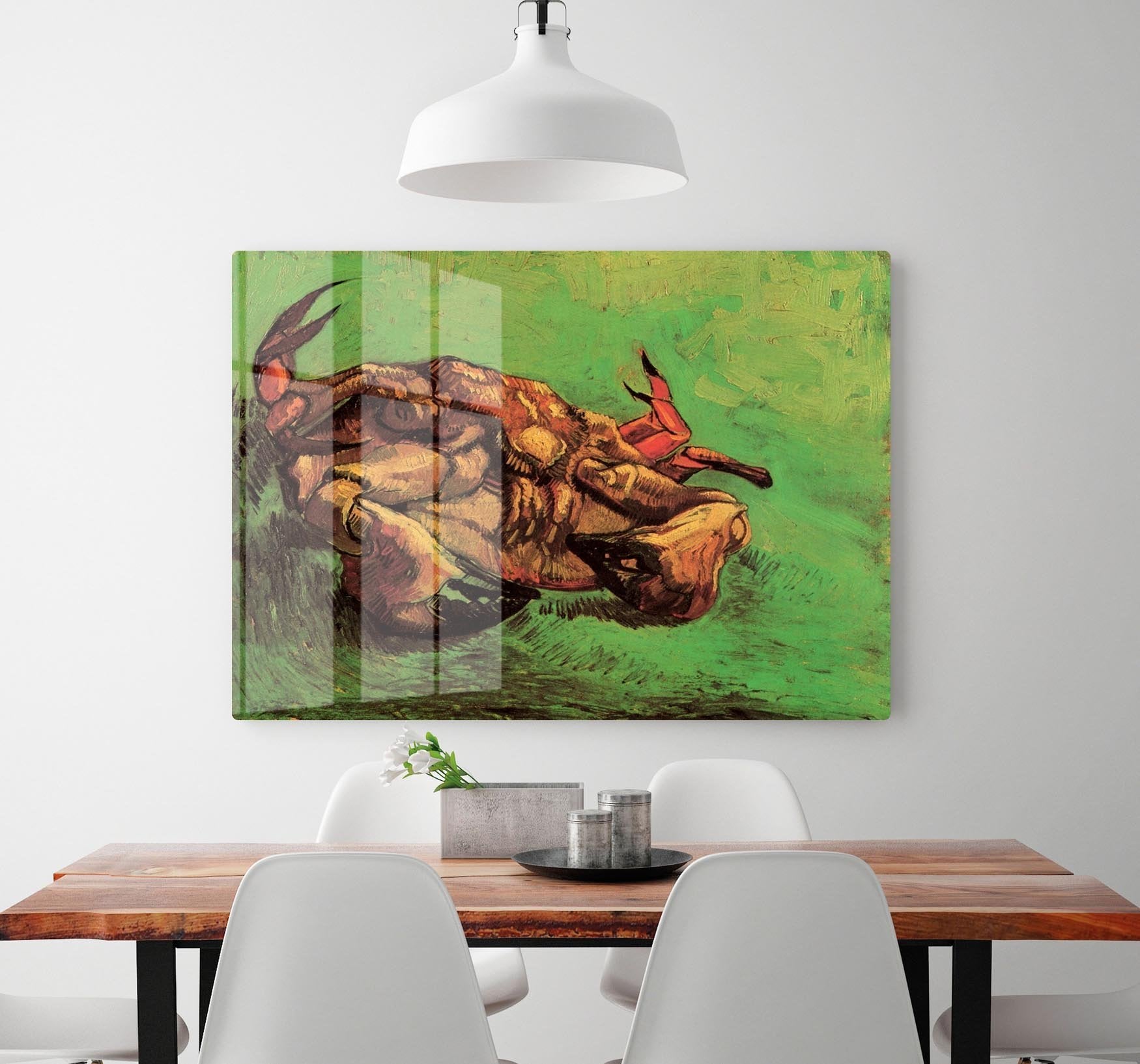 Crab on Its Back by Van Gogh HD Metal Print
