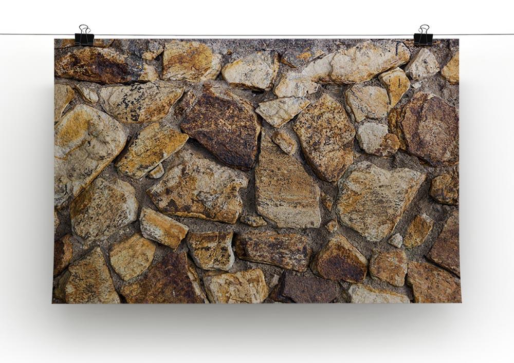 Cracked brick wall background Canvas Print or Poster - Canvas Art Rocks - 2