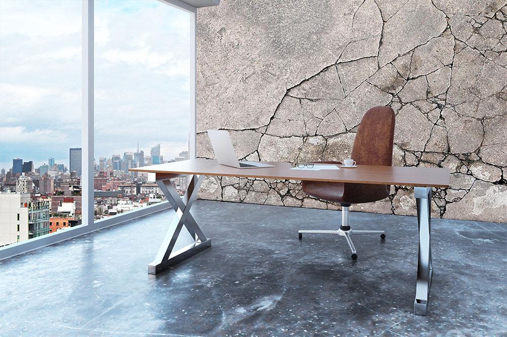 Cracked concrete Wall Mural Wallpaper