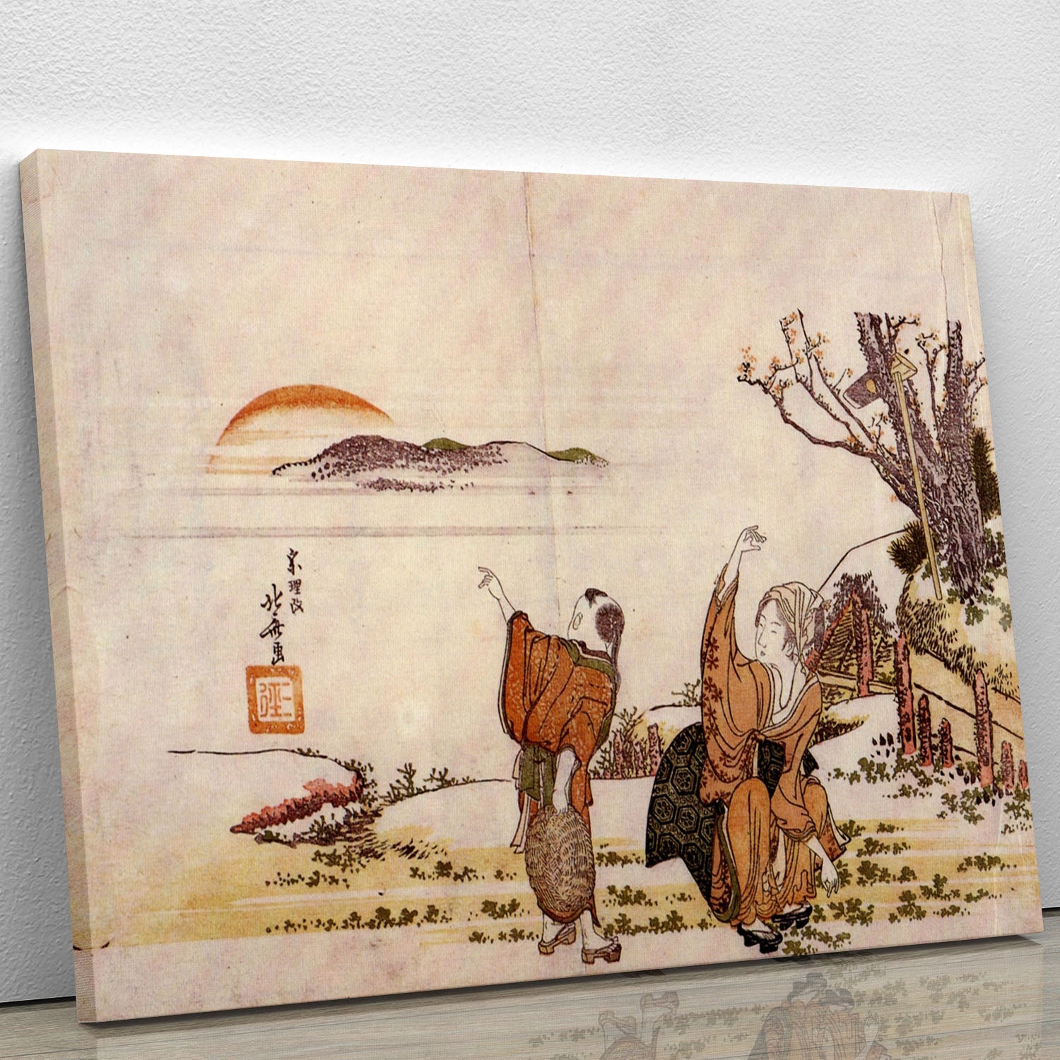 Crazy poetry by Hokusai Canvas Print or Poster - Canvas Art Rocks - 1