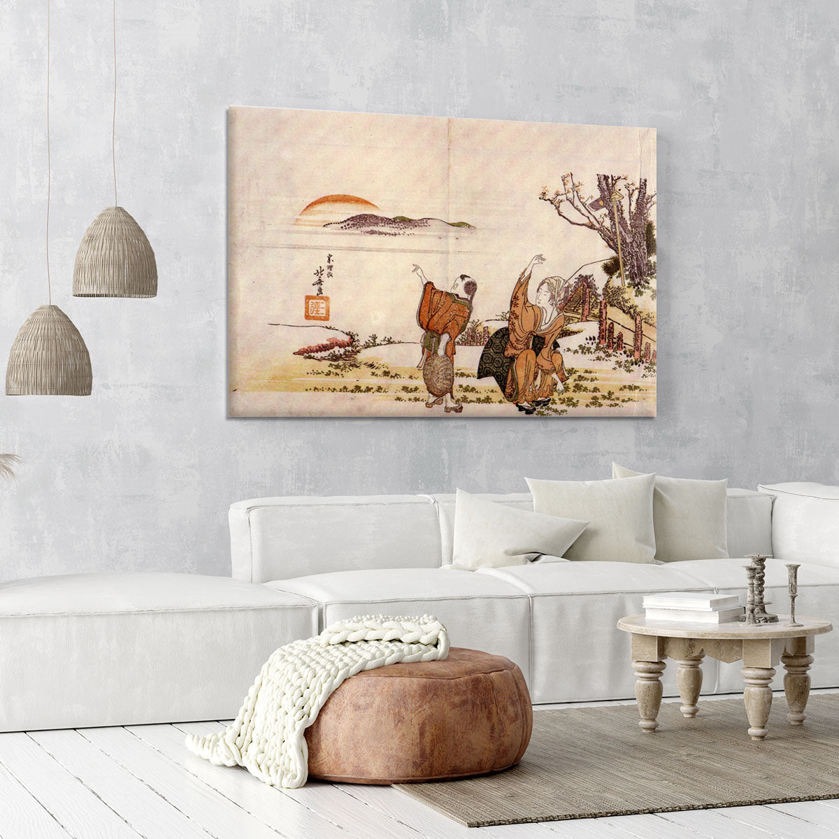 Crazy poetry by Hokusai Canvas Print or Poster - Canvas Art Rocks - 6