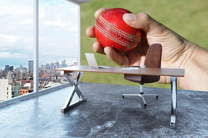 Cricket bowler about to bowl Wall Mural Wallpaper - Canvas Art Rocks - 3