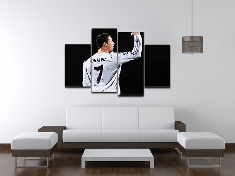 Cristiano Ronaldo 4 Split Panel Canvas - Canvas Art Rocks - 3