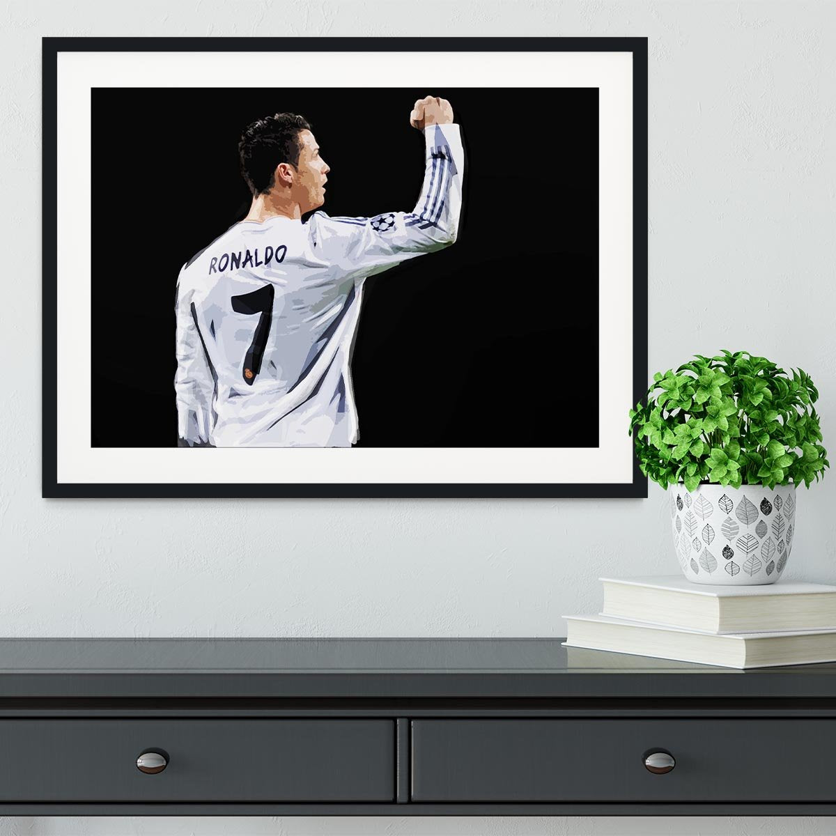 Cristiano Ronaldo Framed Print - Canvas Art Rocks - 1