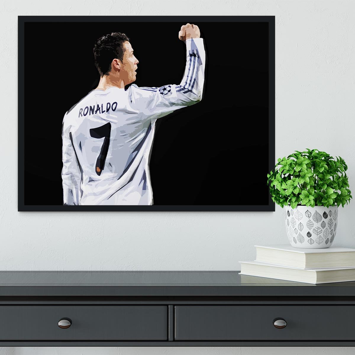 Cristiano Ronaldo Framed Print - Canvas Art Rocks - 2