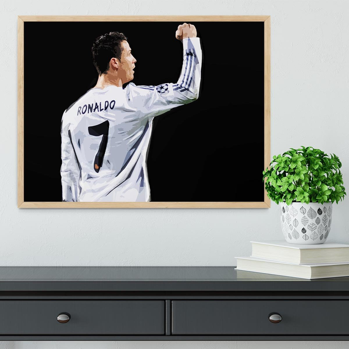 Cristiano Ronaldo Framed Print - Canvas Art Rocks - 4