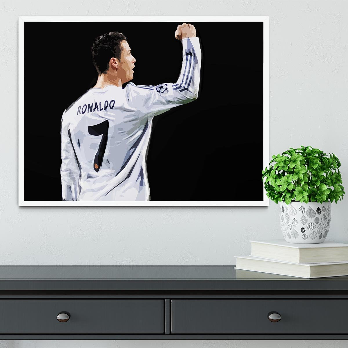 Cristiano Ronaldo Framed Print - Canvas Art Rocks -6