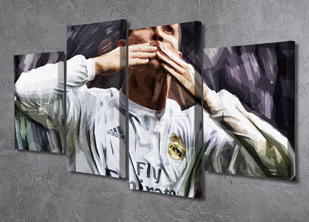 Cristiano Ronaldo Kiss 4 Split Panel Canvas - Canvas Art Rocks - 2