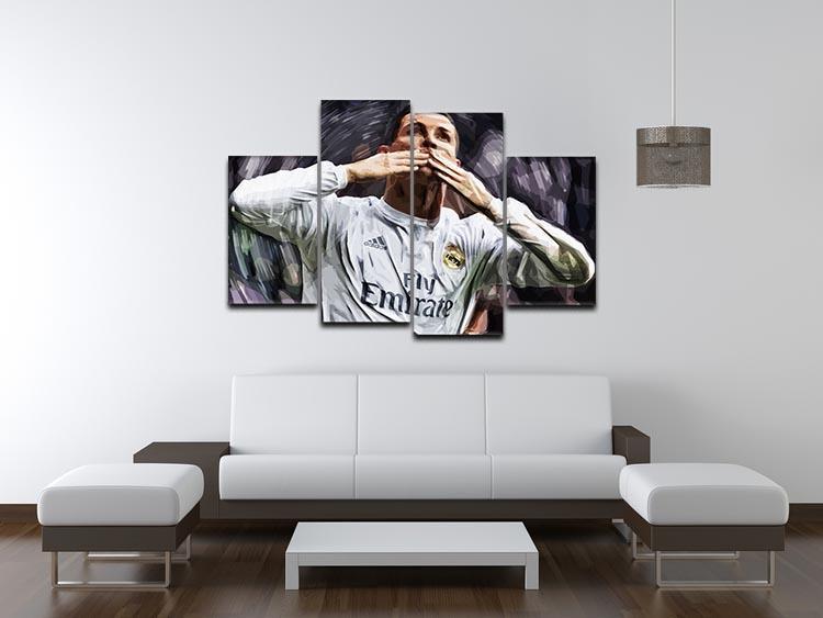 Cristiano Ronaldo Kiss 4 Split Panel Canvas - Canvas Art Rocks - 3