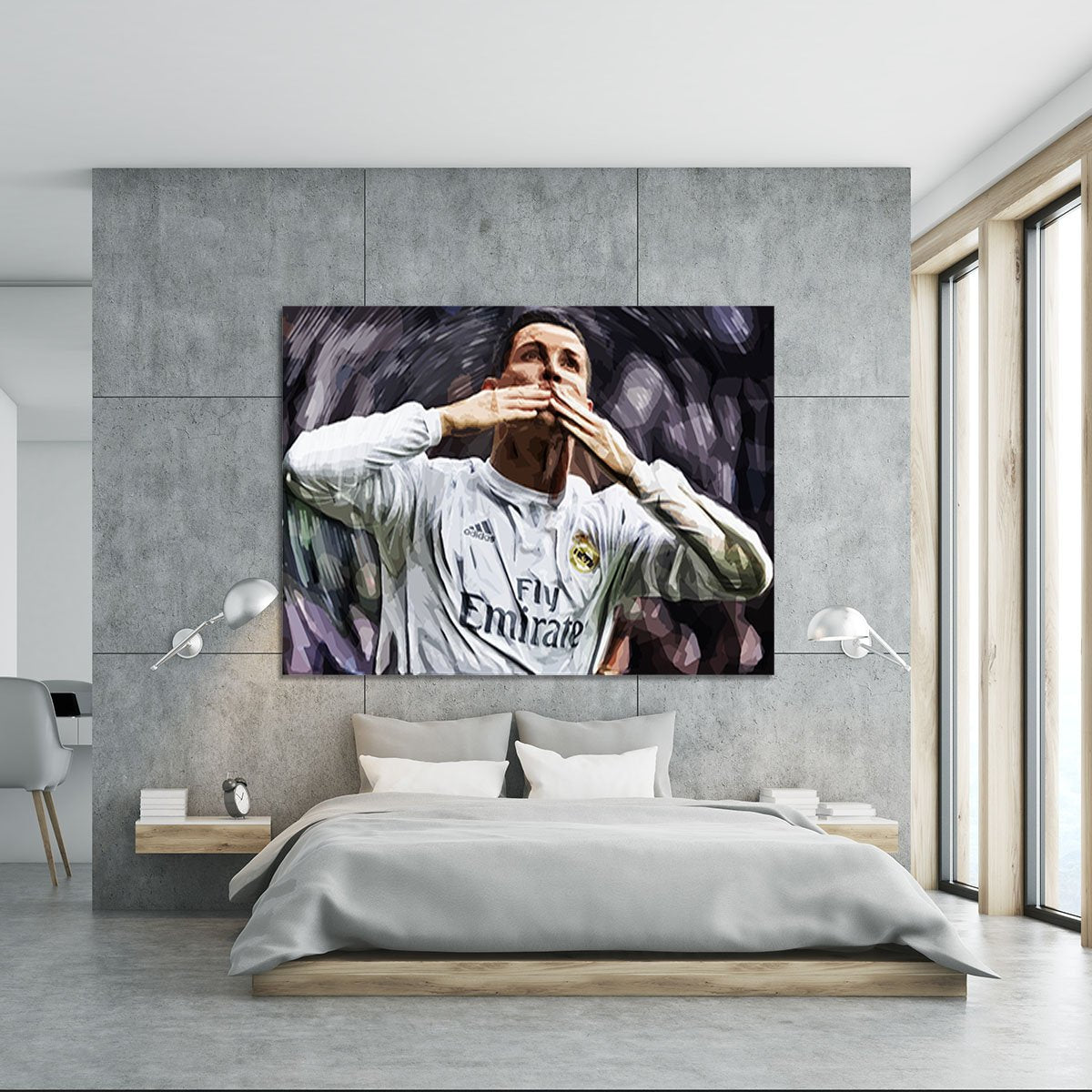 Cristiano Ronaldo Kiss Canvas Print or Poster