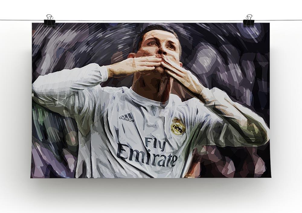 Cristiano Ronaldo Kiss Canvas Print or Poster - Canvas Art Rocks - 2
