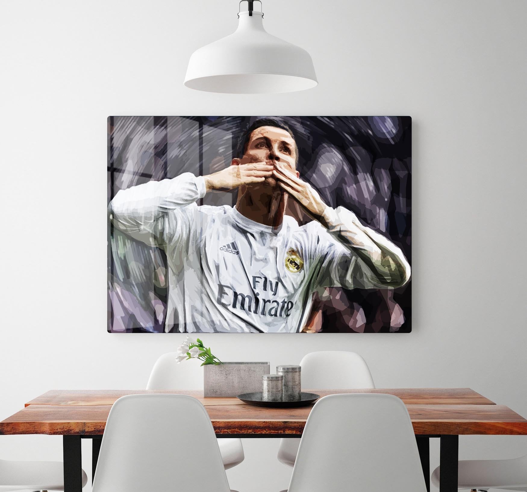 Cristiano Ronaldo Kiss HD Metal Print