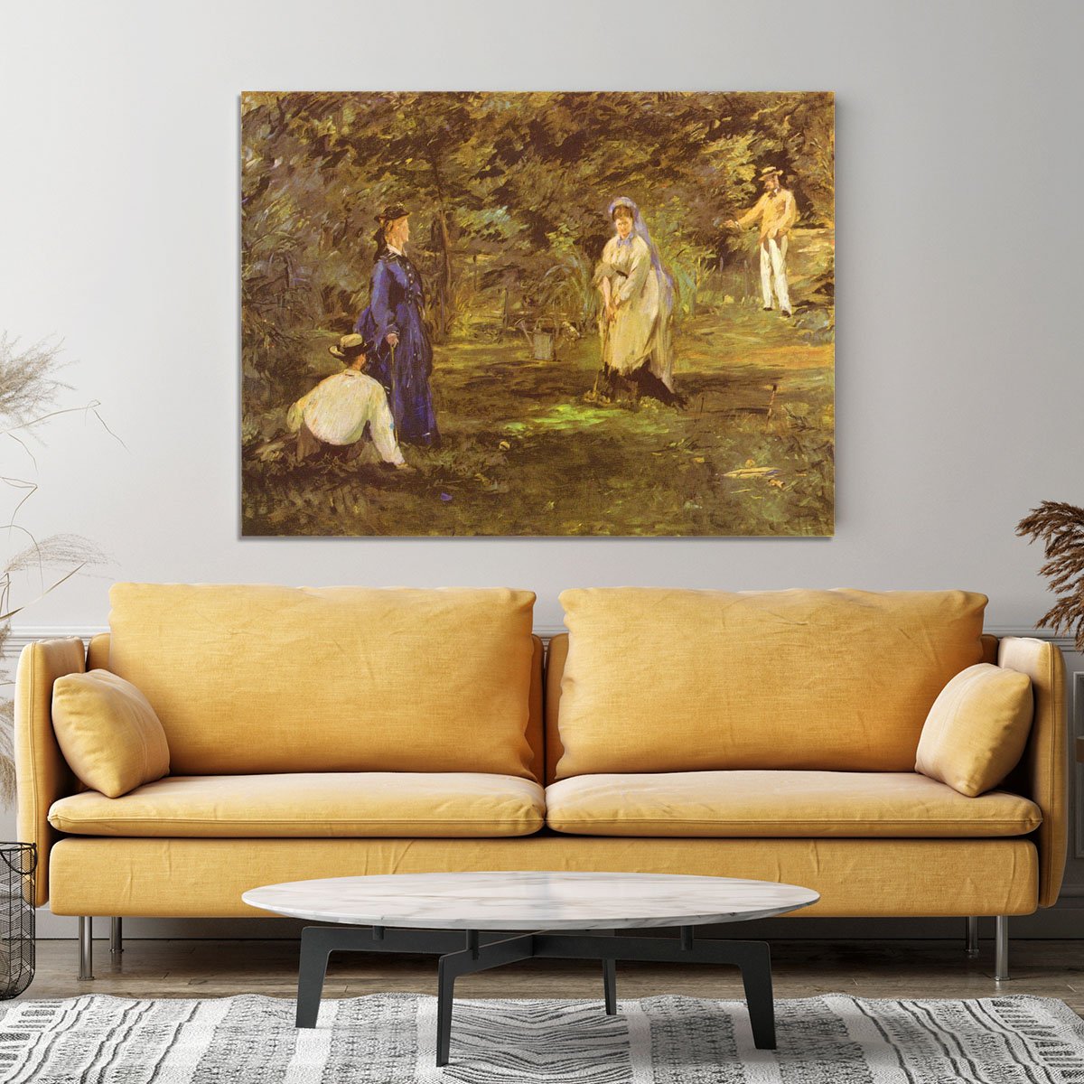 Croquet Party by Manet Canvas Print or Poster