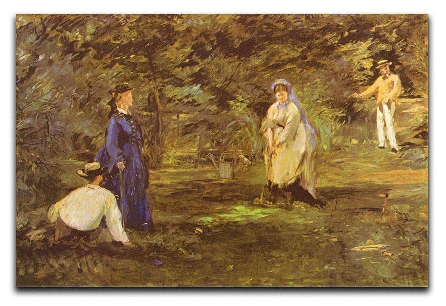 Croquet Party by Manet Canvas Print or Poster  - Canvas Art Rocks - 1