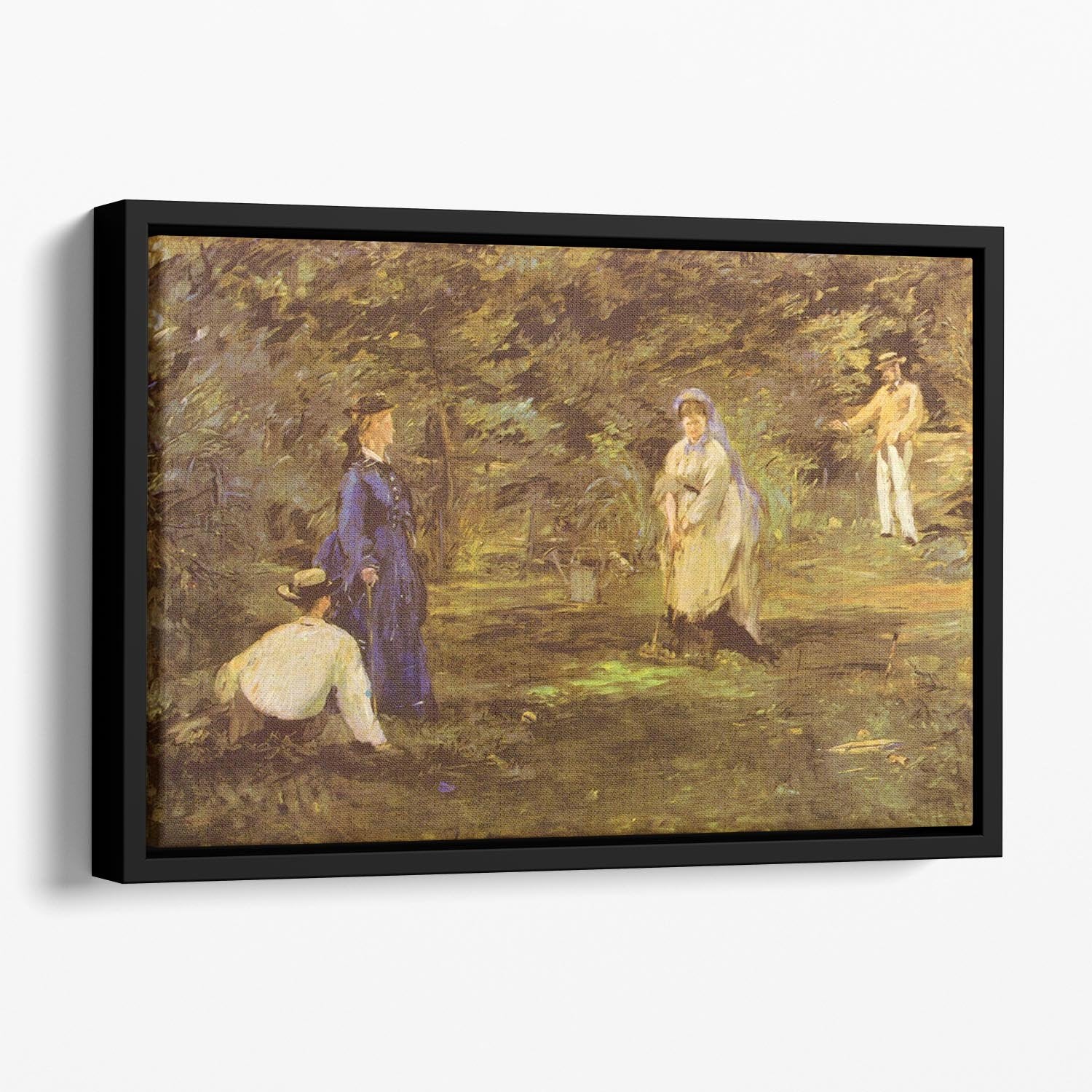 Croquet Party by Manet Floating Framed Canvas