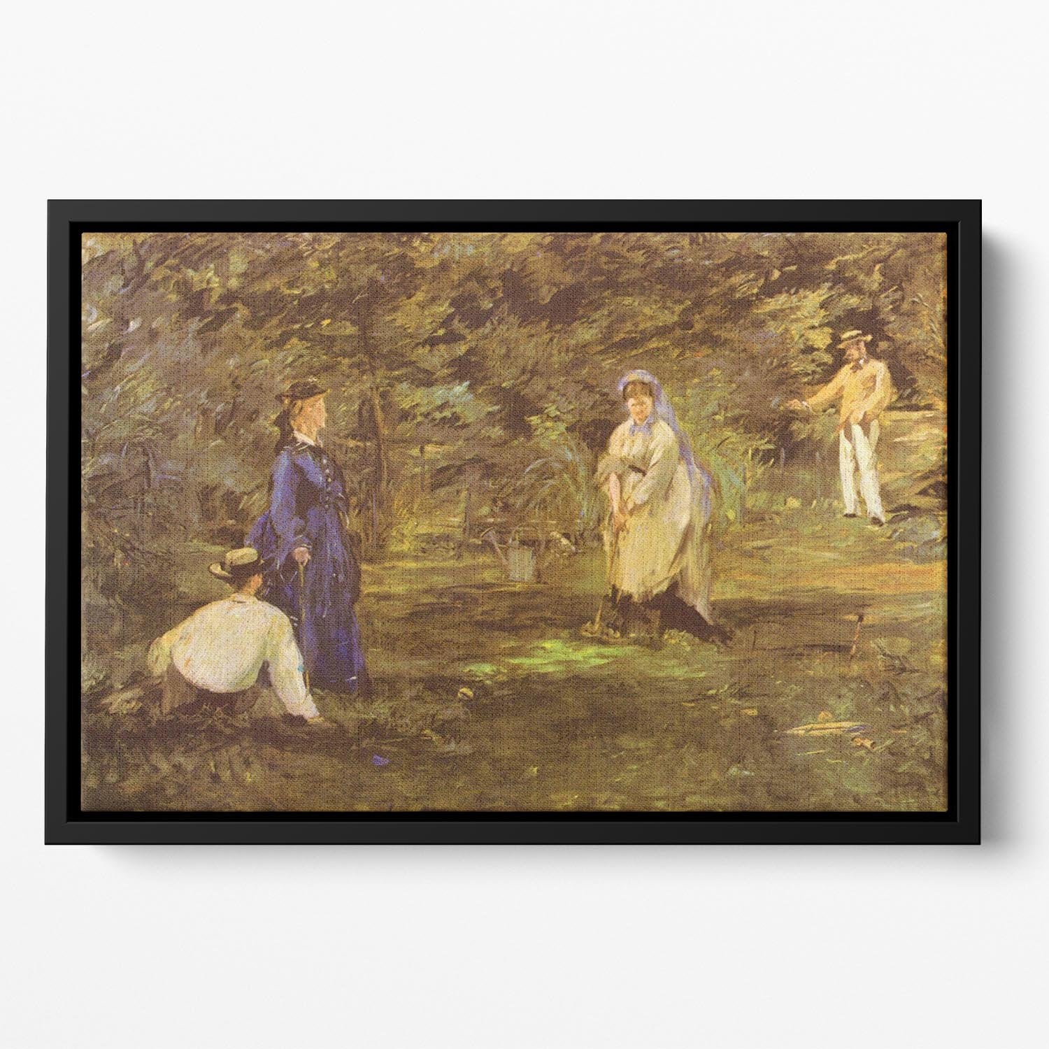 Croquet Party by Manet Floating Framed Canvas