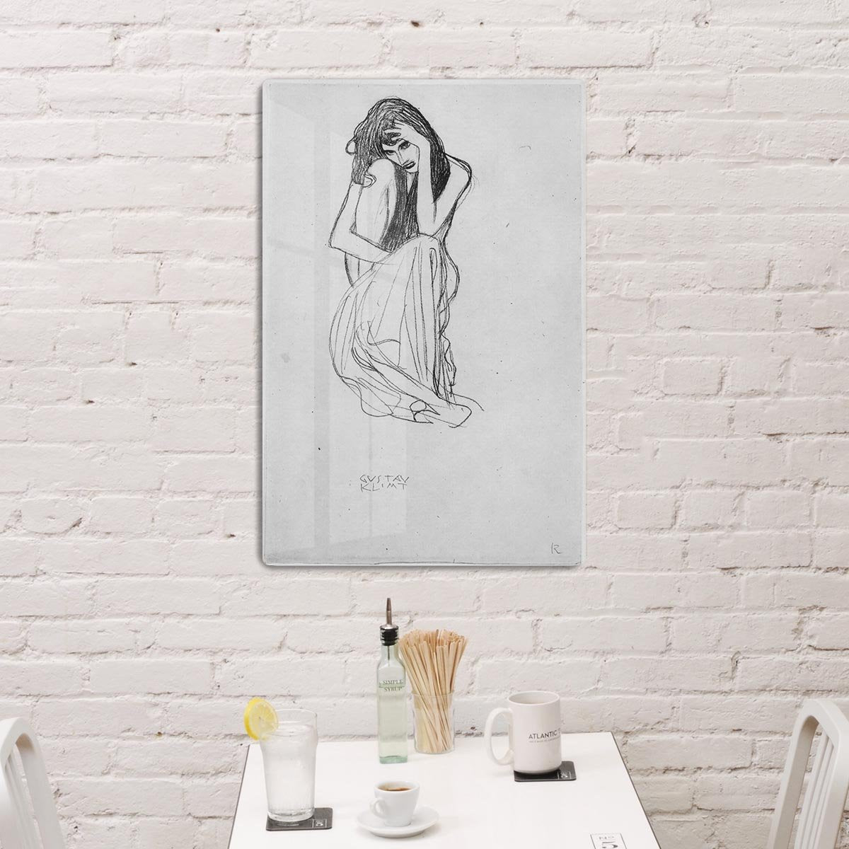 Crouching from the front by Klimt HD Metal Print
