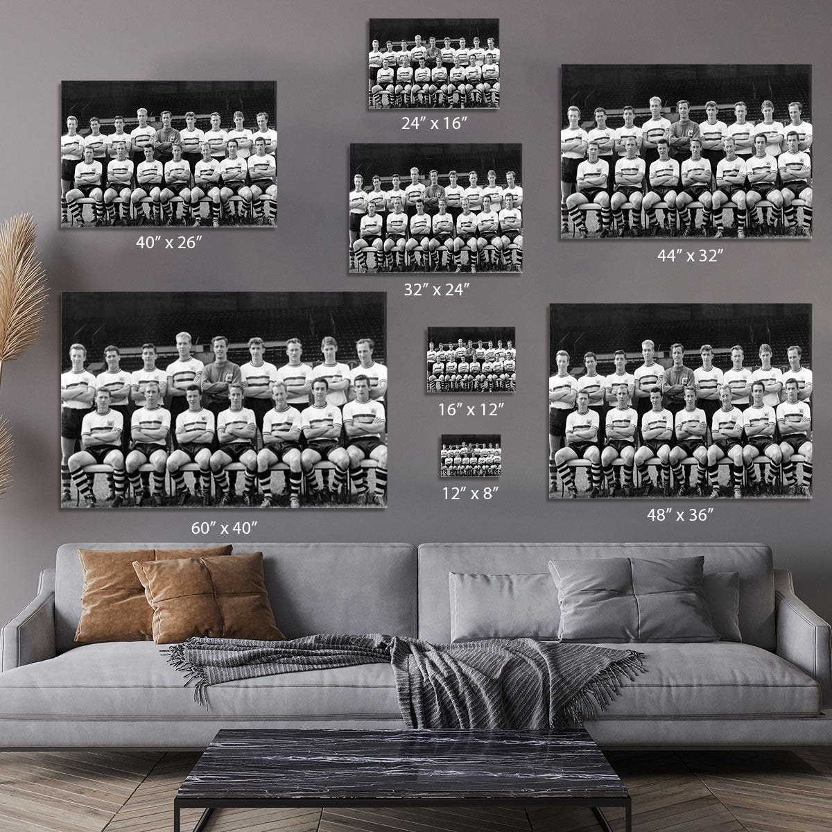 Crystal Palace Football Club Team Photo 1961 Canvas Print or Poster - Canvas Art Rocks - 7