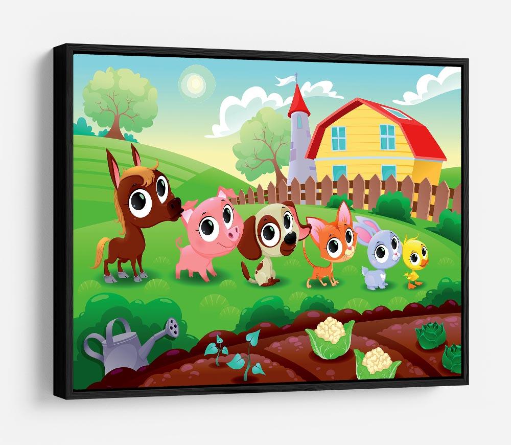 Cute Littest farm animals in the garden HD Metal Print - Canvas Art Rocks - 6