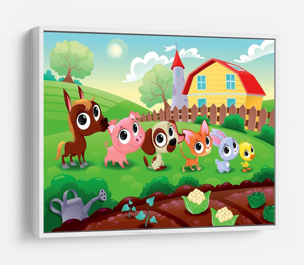 Cute Littest farm animals in the garden HD Metal Print - Canvas Art Rocks - 7