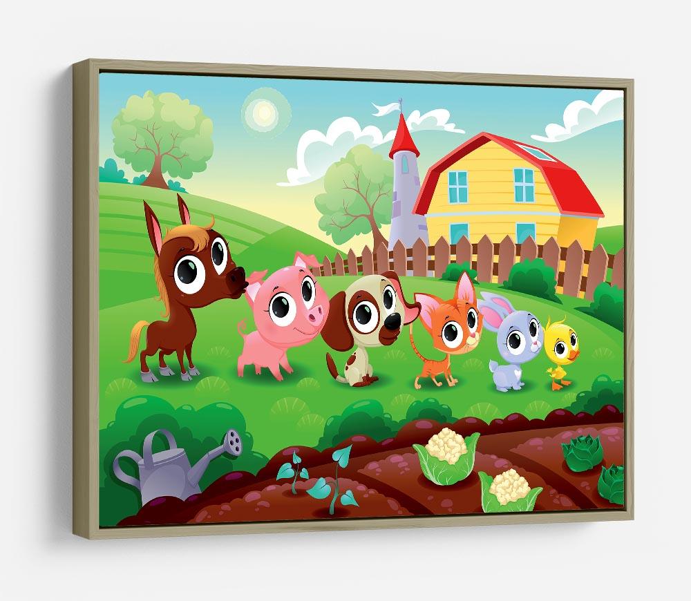 Cute Littest farm animals in the garden HD Metal Print - Canvas Art Rocks - 8