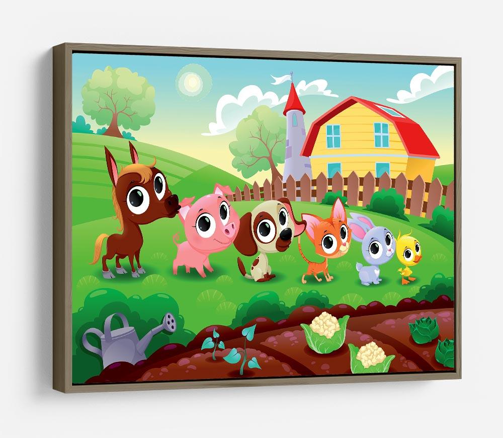 Cute Littest farm animals in the garden HD Metal Print - Canvas Art Rocks - 10