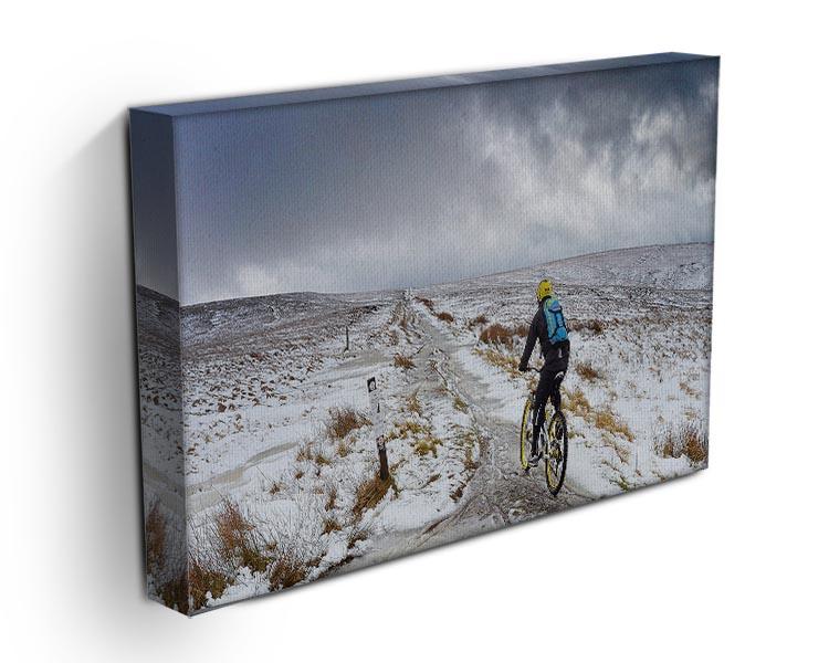 Cycling in the snow Canvas Print or Poster - Canvas Art Rocks - 3