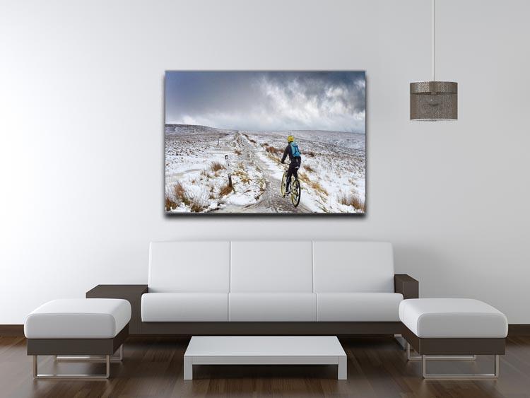 Cycling in the snow Canvas Print or Poster - Canvas Art Rocks - 4