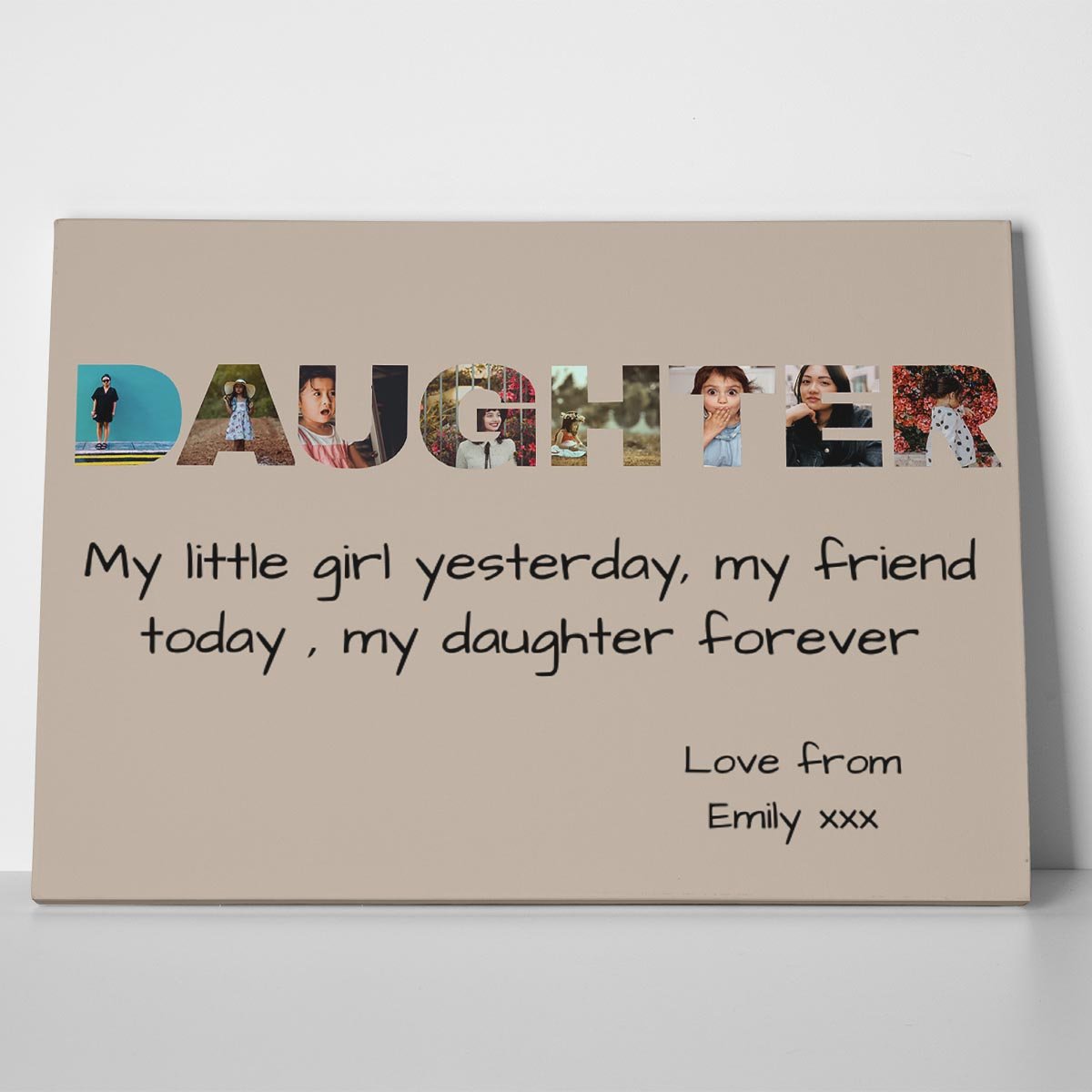 Daughter Photo Canvas Print