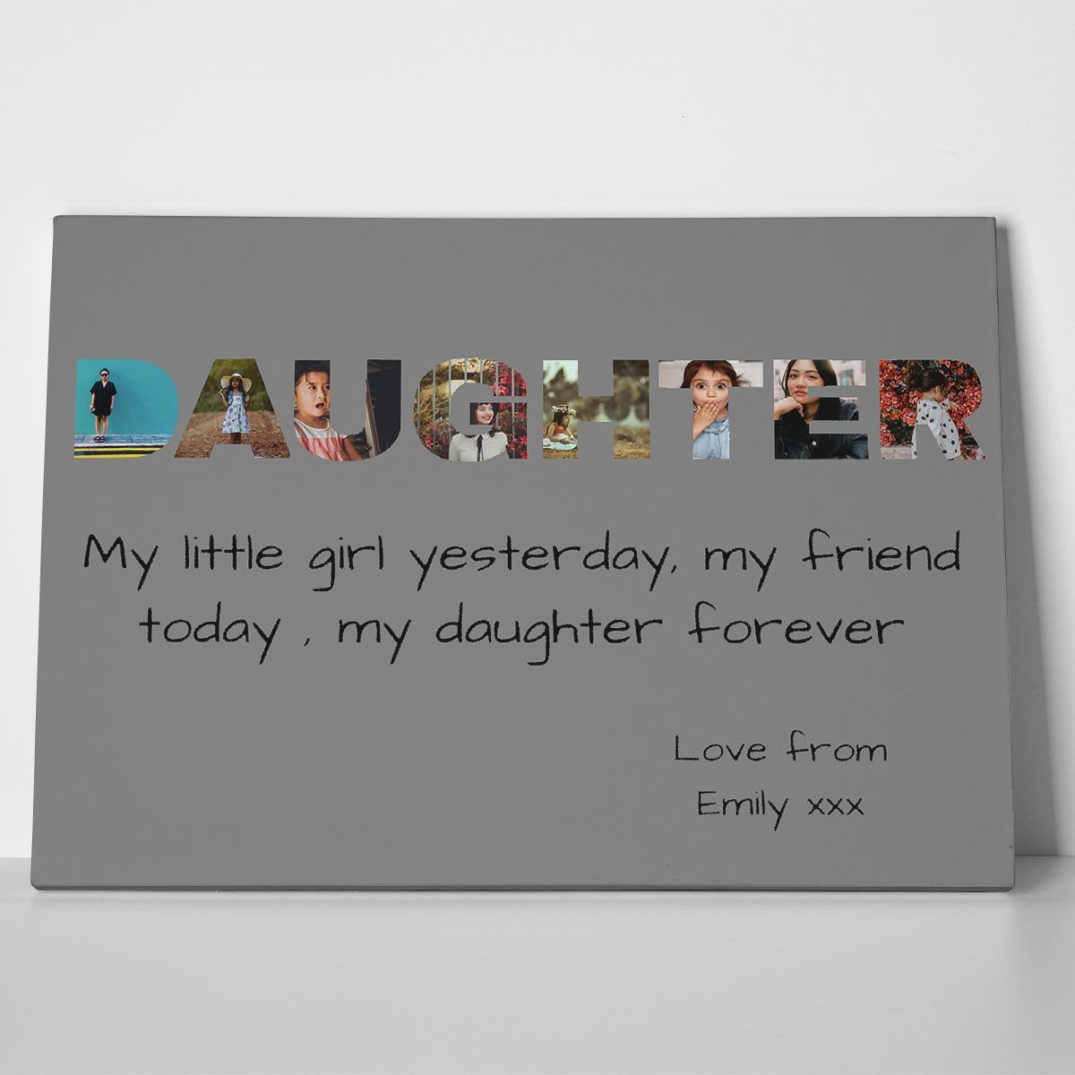 Daughter Photo Canvas Print