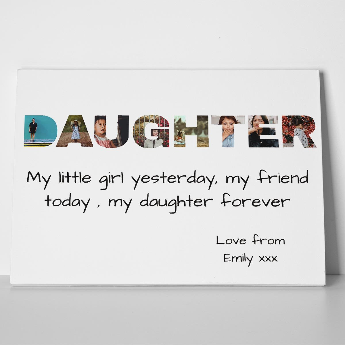 Daughter Photo Canvas Print