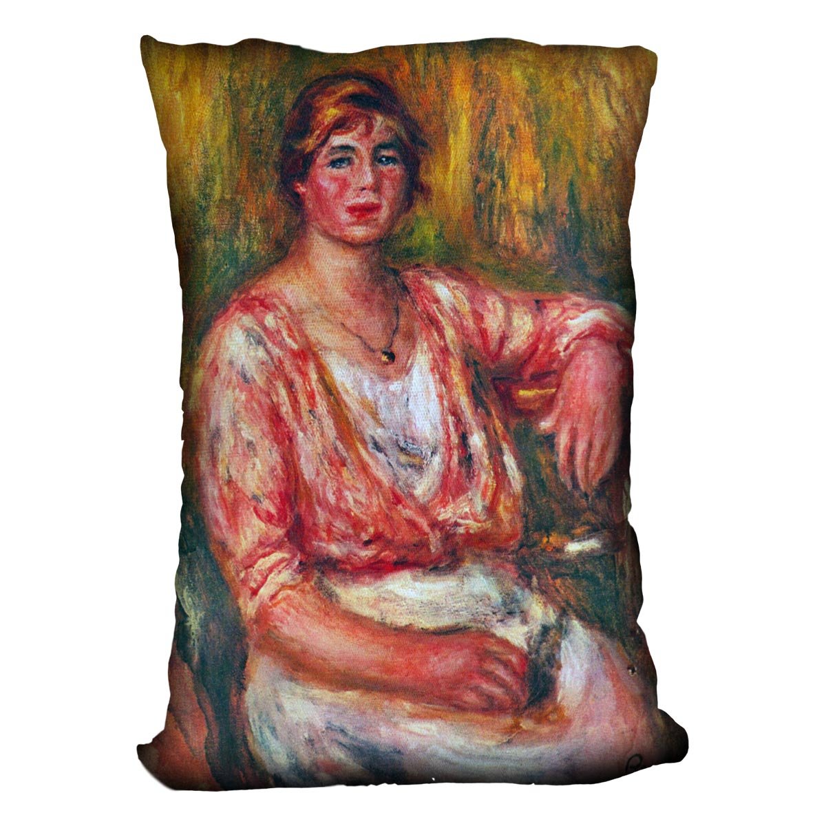 Dairymaid by Renoir Throw Pillow
