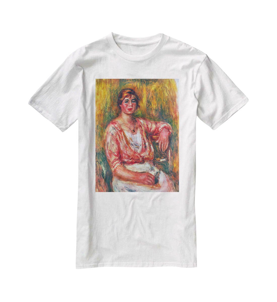 Dairymaid by Renoir T-Shirt - Canvas Art Rocks - 5