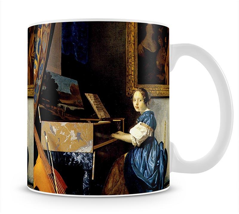 Dame on spinet by Vermeer Mug - Canvas Art Rocks - 1