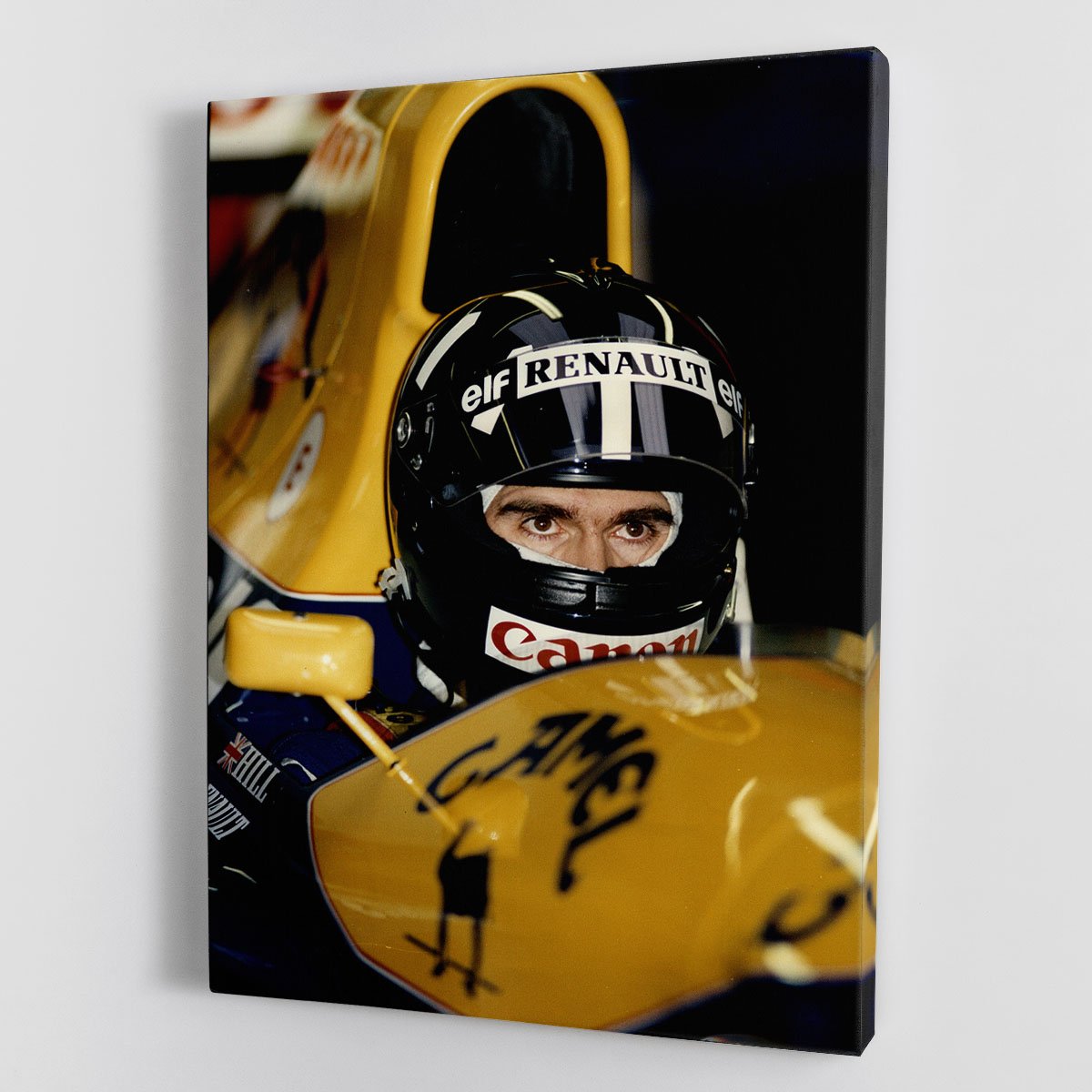Damon Hill at Silverstone Canvas Print or Poster