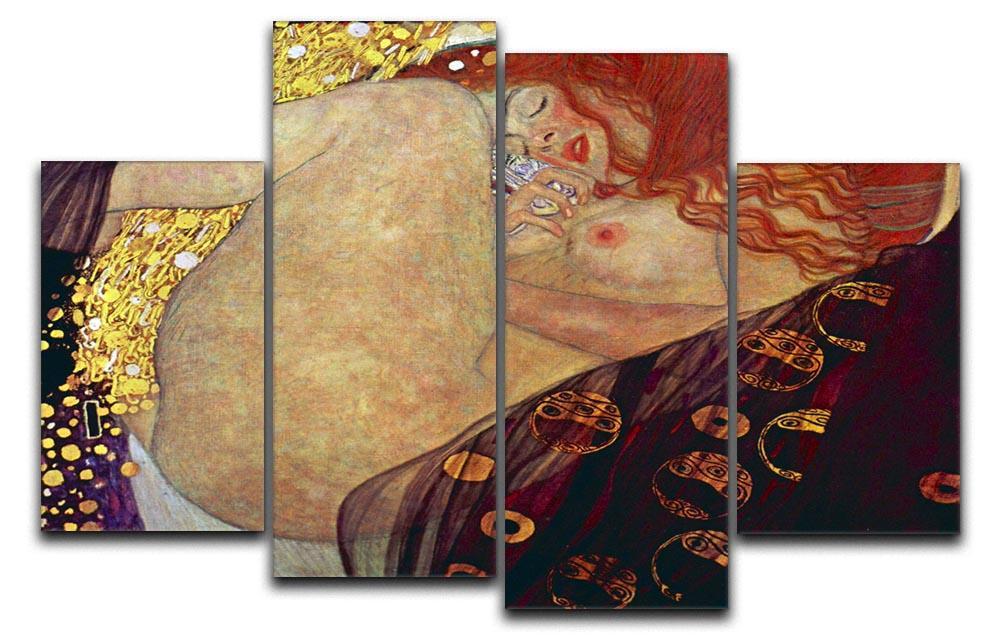 Danae by Klimt 4 Split Panel Canvas  - Canvas Art Rocks - 1