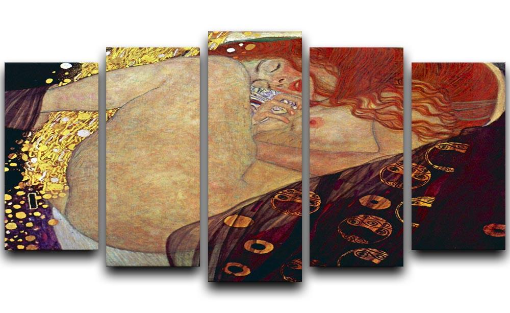 Danae by Klimt 5 Split Panel Canvas  - Canvas Art Rocks - 1
