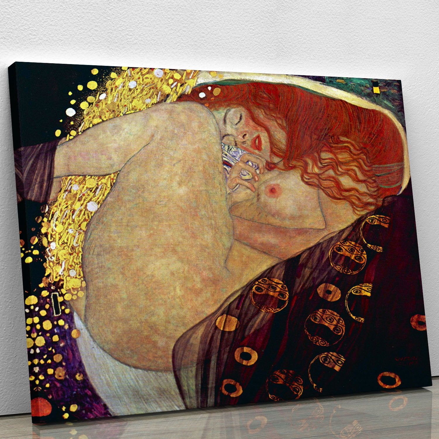 Danae by Klimt Canvas Print or Poster