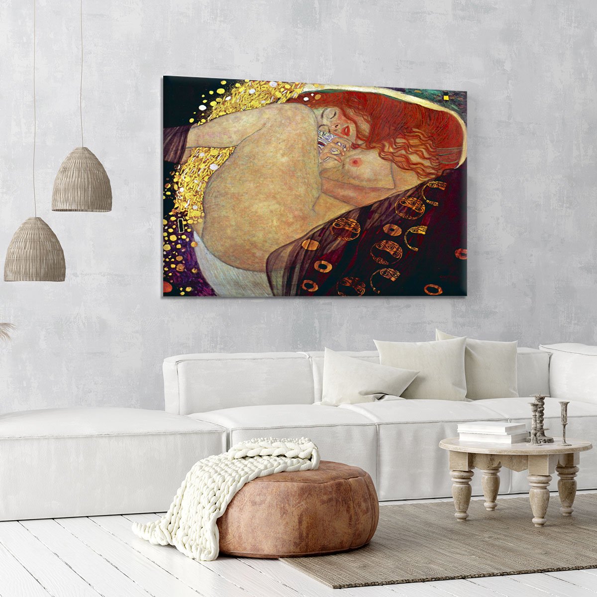 Danae by Klimt Canvas Print or Poster