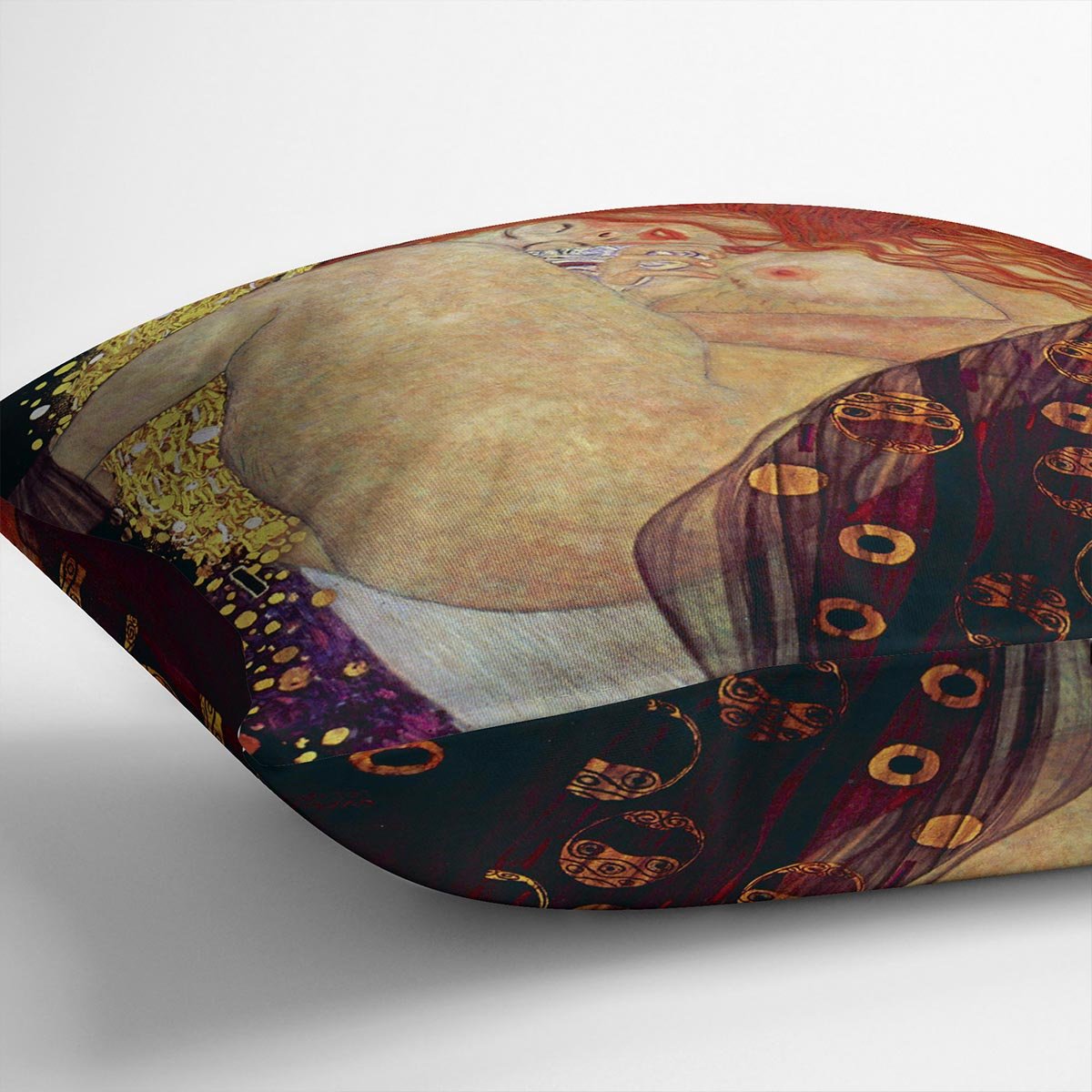Danae by Klimt Throw Pillow