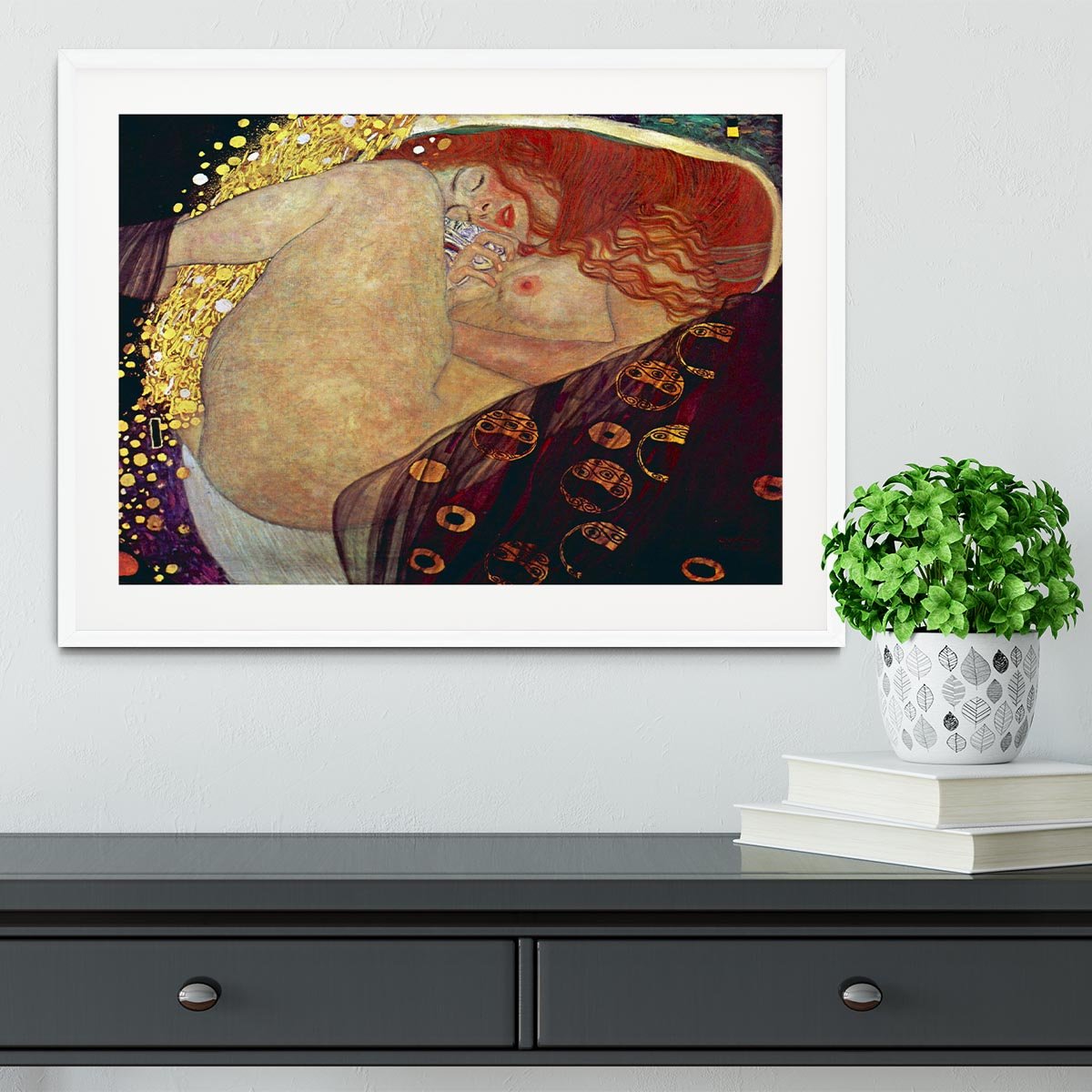 Danae by Klimt Framed Print - Canvas Art Rocks - 5