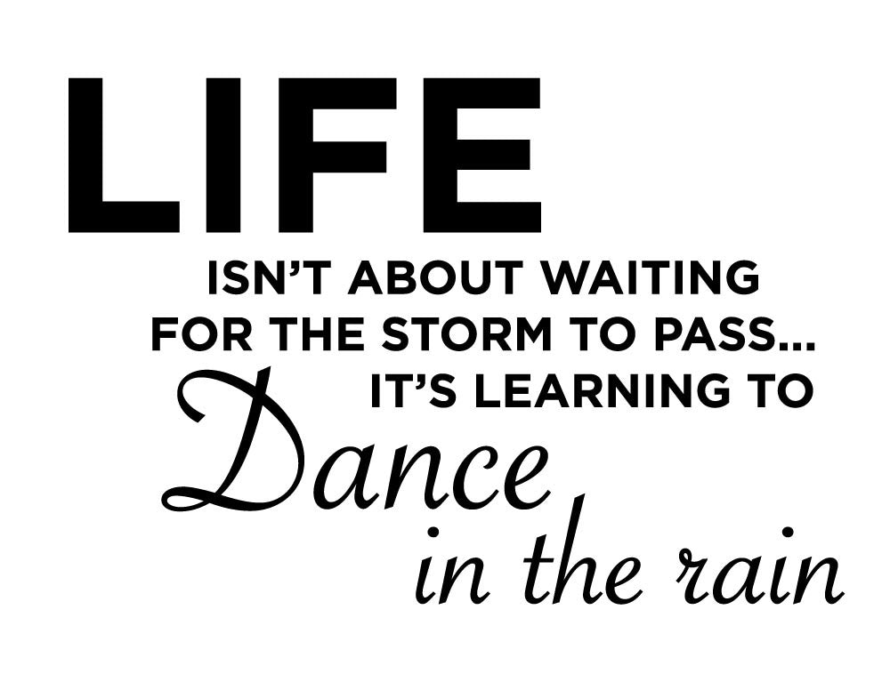 Dance In The Rain Wall Sticker - Canvas Art Rocks - 2