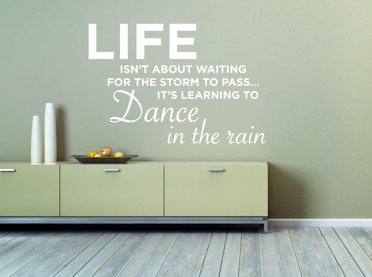 Dance In The Rain Wall Sticker - Canvas Art Rocks - 1