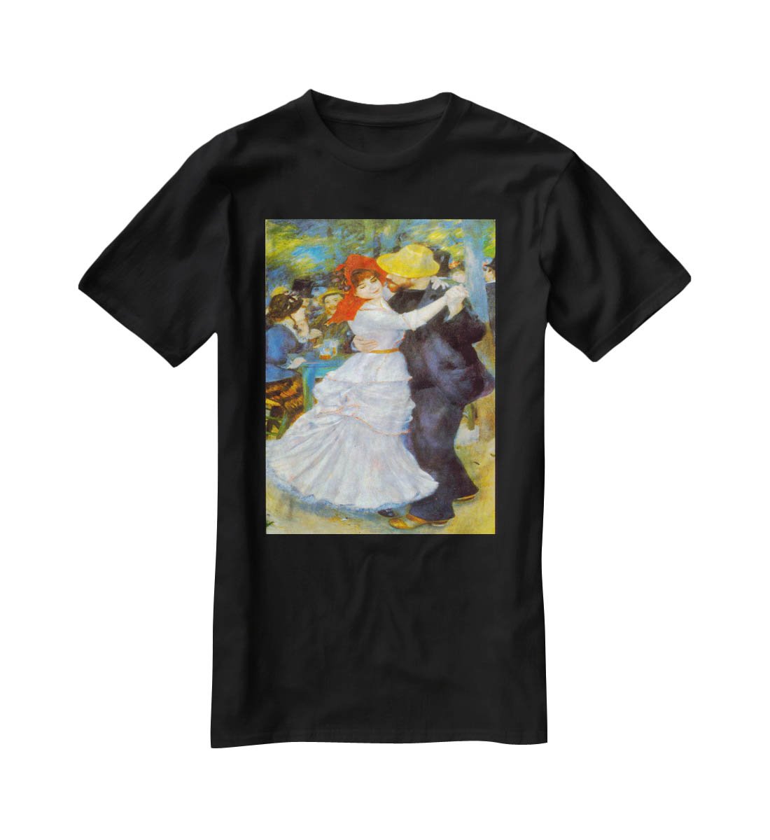 Dance at Bougival by Renoir T-Shirt - Canvas Art Rocks - 1