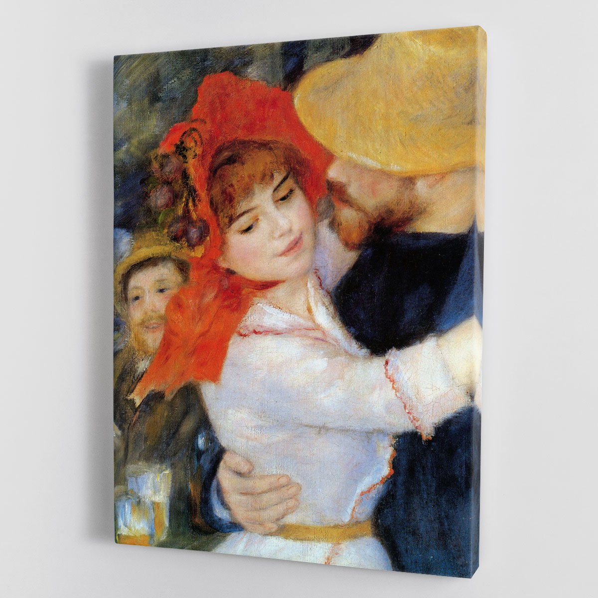 Dance in Bougival Detail by Renoir Canvas Print or Poster