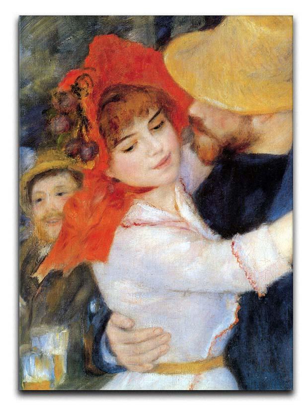 Dance in Bougival Detail by Renoir Canvas Print or Poster  - Canvas Art Rocks - 1